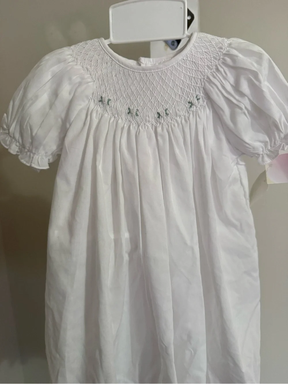 NWT Petit Ami Hand Embroidered Smocked Dress & Bonnet